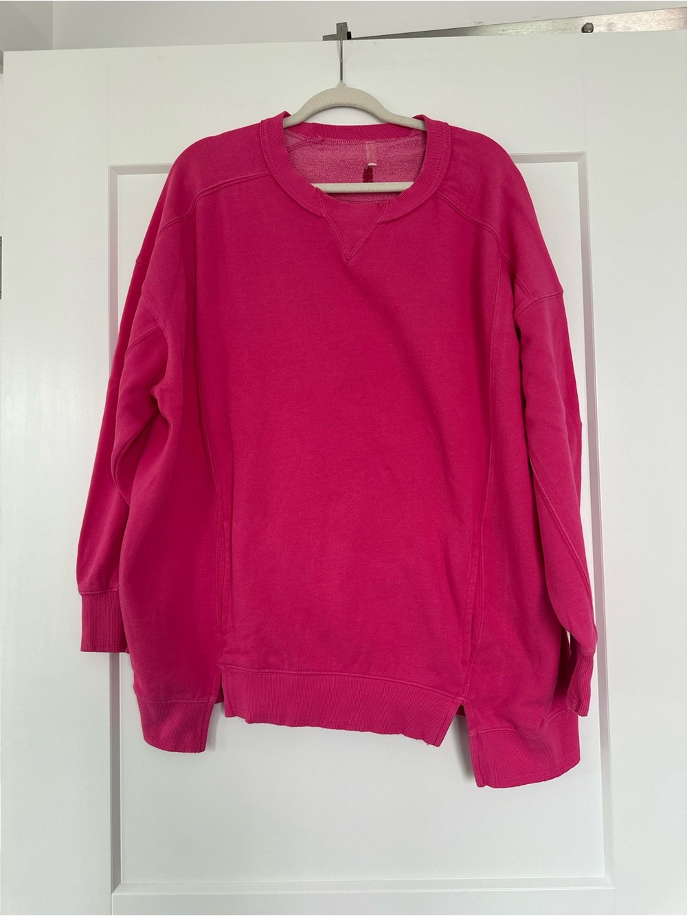Free People Movement Intercept Oversized Sweatshirt in Pink